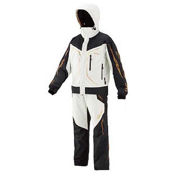 がまかつ ゴアテックス(R)オールウェザースーツ ホワイト GM-3611 (防寒着 上下セット 釣り) - 釣り具の販売、通販なら