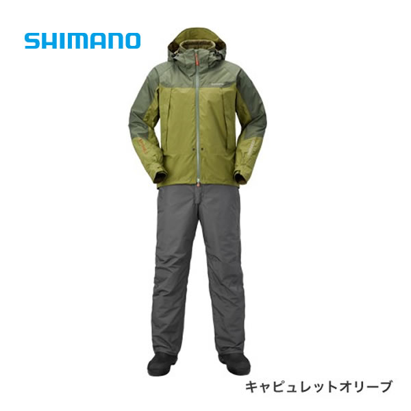 シマノ DSアドバンスウォームスーツ RB-025Q キャピュレットオリーブ 2XL～4XL (防寒着 釣り メンズ 上下セット) - 釣り具