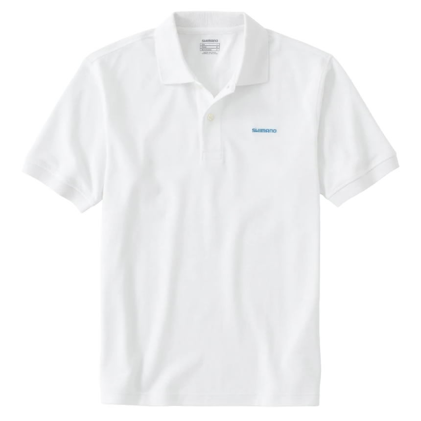 シマノ プレステージポロシャツ(半袖) ホワイト SH-002V (フィッシングシャツ・Tシャツ) -  釣り具の販売、通販なら、フィッシング遊-WEB本店 ダイワ／シマノ／がまかつの釣具ならおまかせ