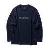 シマノ ドライロゴTシャツ ロングスリーブ ピュアネイビー 2024年カラー SH-022W (フィッシングシャツ Tシャツ)