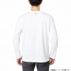 シマノ コットン ロゴ ロングスリーブ ホワイト SH-011V (フィッシングシャツ・Tシャツ)