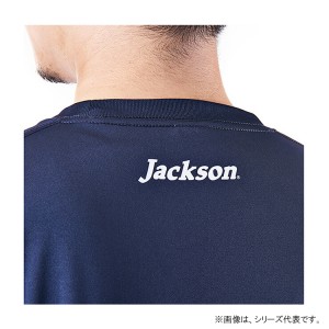ジャクソン シンプルロゴH/S シルキードライTEE ネイビー (フィッシングシャツ Tシャツ)