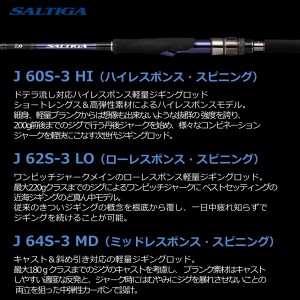 ダイワ ソルティガ SALTIGA R J62B-3 LO (ジギングロッド)(大型商品A)