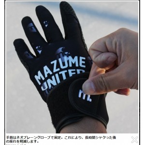 マズメ mazume ゲームフィッシングサポーターグローブ ネイビー MZGL-S598 (フィッシンググローブ)