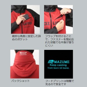 オレンジブルー マズメ mazume ウインドカットジャケット6 ブラック×カモ MZFW-642 (防寒着 防寒ジャケット 釣り)