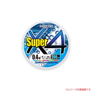 デュエル ハードコア スーパー (HARDCORE(R) Super) X4  200m 0.4～2号 (ソルトライン PEライン)