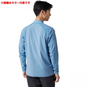 シマノ ウォーターリペル ハーフジップシャツ ロングスリーブ サックスブルー SH-040X (フィッシングシャツ Tシャツ)