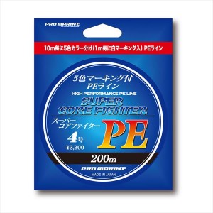 浜田商会 スーパーコアファイターPE　200m　4号 ALA200 (PEライン　ライン)