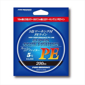 浜田商会 スーパーコアファイターPE　200m　5号 ALA200 (PEライン　ライン)