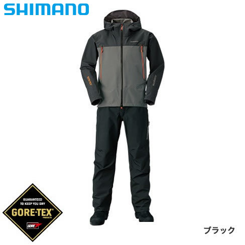 シマノ ゴアテックス ベーシックスーツ RA-017R ブラック 2XL～4XL (レインウェア レインスーツ) - 釣り具の販売、通販なら