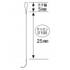 がまかつ 極タナゴ 糸付 茶 テトロン#100 11904 (淡水糸付針)