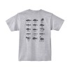 がまかつ Tシャツ(筆記体ロゴ) グレー GM3711 (フィッシングシャツ・Tシャツ)