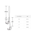 がまかつ 糸付 桜幻 カスタムフック スーパークイック ロングループ 4本鈎 60-216 (アシストフック シングル)