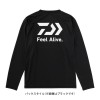 ダイワ クリーンオーシャンフィールアライブロングT ブラック DE-8223 (フィッシングシャツ Tシャツ)