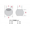 日本の部品屋 丸ビーズ 4×2.2 ブラス製 シルバー (ルアー自作)