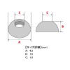 日本の部品屋 カップワッシャー 4.5x1.6Hx1.6 ステンレス製 シルバー (ルアー自作)
