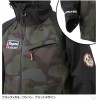 mazume(マズメ) mzウインドカットジャケット ダブルトーン ブラック×カモ MZFW-755 (防寒着 防寒ジャケット 釣り)