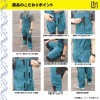 Makku UMI RAIN GEAR 3レイヤーレインビブパンツ ダークブルー UOYAコラボ UM750 (レインウェア)