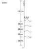 ささめ針 アスリートキス5本ベーシックモデル K-152 (投げ釣り 仕掛け キス釣り仕掛け)