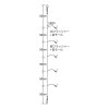 ささめ針 実船 落とし込み一筋 5本 ケイムラ 11-14 FSM90 (サビキ タテ釣り 仕掛け)