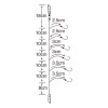 ささめ針 ワカサギ仕掛 三段鬼 桧原湖6本鈎 C-254 (わかさぎ仕掛け)