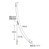 ささめ針 実船 泳がせショート胴突(ケイムラフック) 14-14 FSM94 (胴突仕掛け)