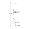 ささめ針 ハゼ3連しもり 3.6m H-104 (堤防釣り 仕掛け ハゼ釣り ハゼしもり仕掛)