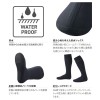 シマノ ドライハイソックス中丸 ブラック FI-024W (フィッシングソックス 靴下 防水 保温 クロロプレン)