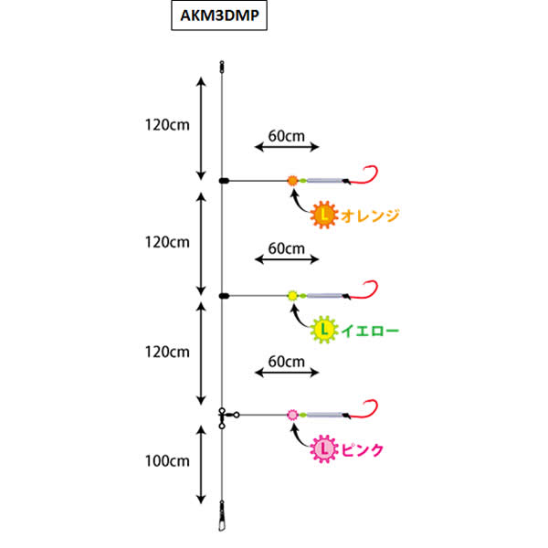 ヤマシタ アカムツ仕掛 Akm3dmp 16 5 8 船釣り 仕掛け 釣り具の販売 通販なら フィッシング遊 Web本店 ダイワ シマノ がまかつの釣具ならおまかせ