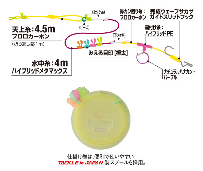 バリバス エクセラ鮎 完全仕掛け ハイブリッド メタマックス 鮎釣り 仕掛け 釣り具の販売 通販なら フィッシング遊 Web本店 ダイワ シマノ がまかつの釣具ならおまかせ