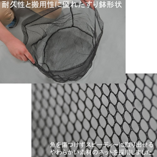 マルシン漁具 網 ラバーネット 替え網 60cm 釣り具 釣具 釣り - フィッシング