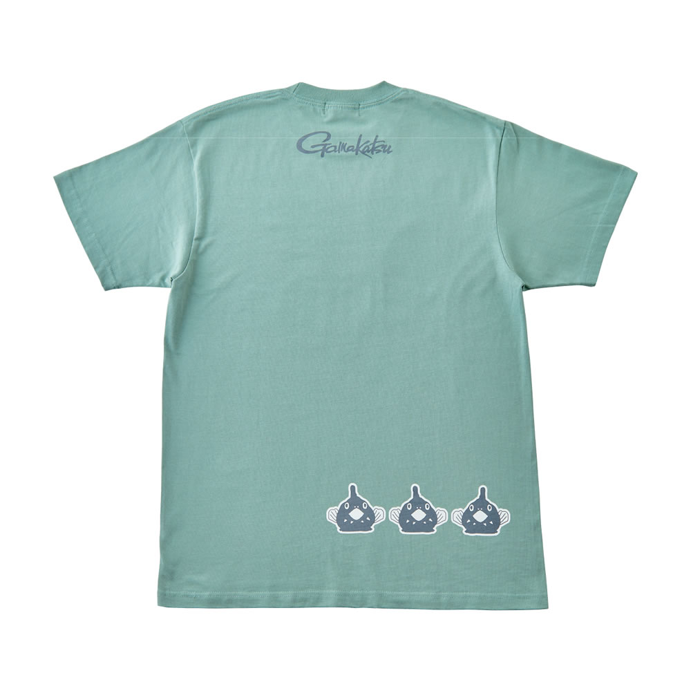 Gamakatsu Tシャツ(ダンゴウオ) GM3743★オリーブグレー・Lサイズ