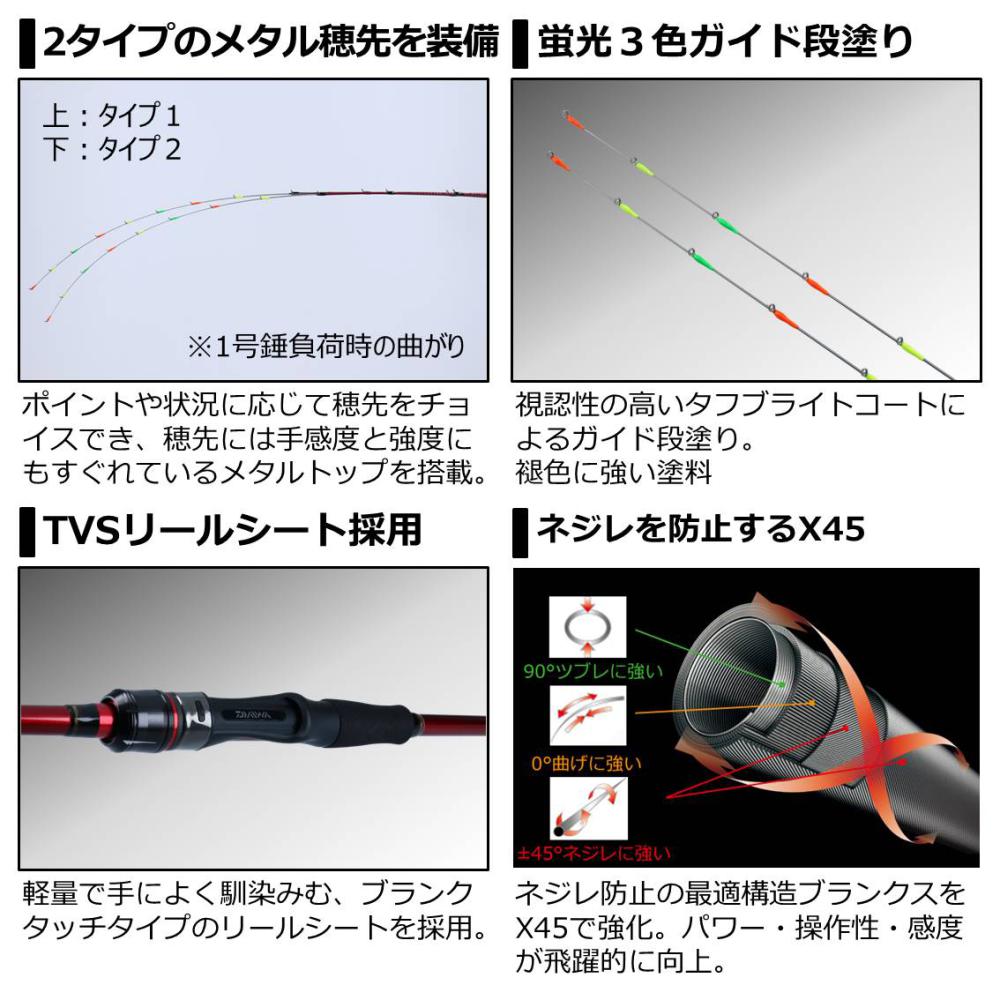 ダイワ BJ イカダAIR 155MT (筏竿) - 釣り具の販売、通販なら