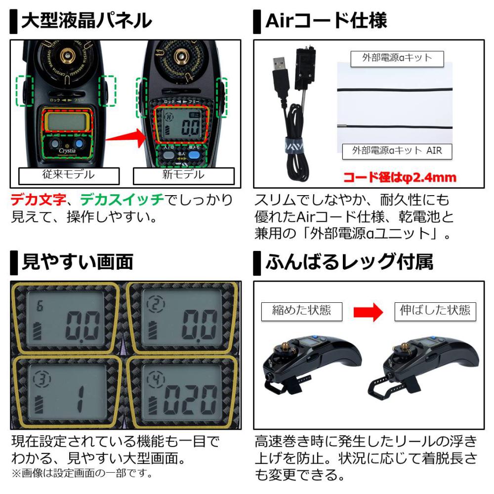 ダイワ クリスティア ワカサギ Crta ソリッドブラック メタルレッド グラデーション ワカサギ電動リール 釣り具の販売 通販なら フィッシング遊 Web本店 ダイワ シマノ がまかつの釣具ならおまかせ