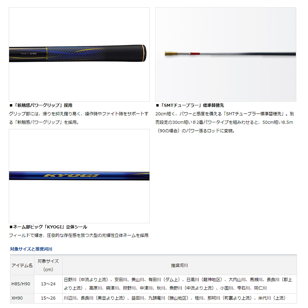 ダイワ 銀影競技 タイプS H85 W (鮎竿)(大型商品A) - 釣り具の販売 
