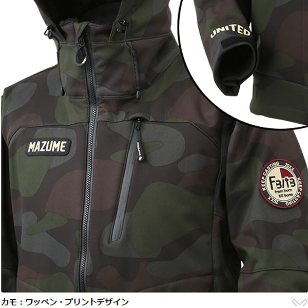 mazume(マズメ) mzウインドカットジャケット カモ MZFW-727 (防寒着 