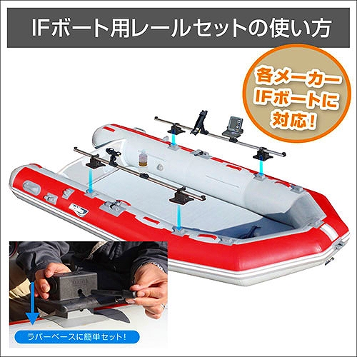 BMOジャパン IFボート用レールセット1200 20Z0206 (ボート備品) - 釣り