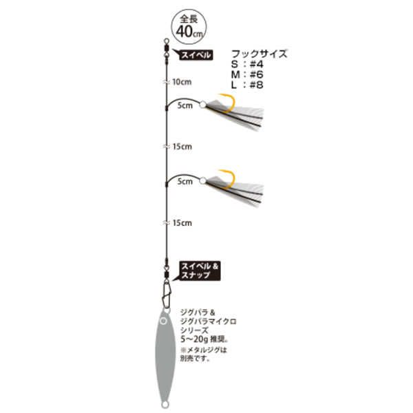 メジャークラフト ジグパラマイクロショアジギサビキ S JPM-SABIKI S (サビキ仕掛け・ジグサビキ) -  釣り具の販売、通販なら、フィッシング遊-WEB本店 ダイワ／シマノ／がまかつの釣具ならおまかせ