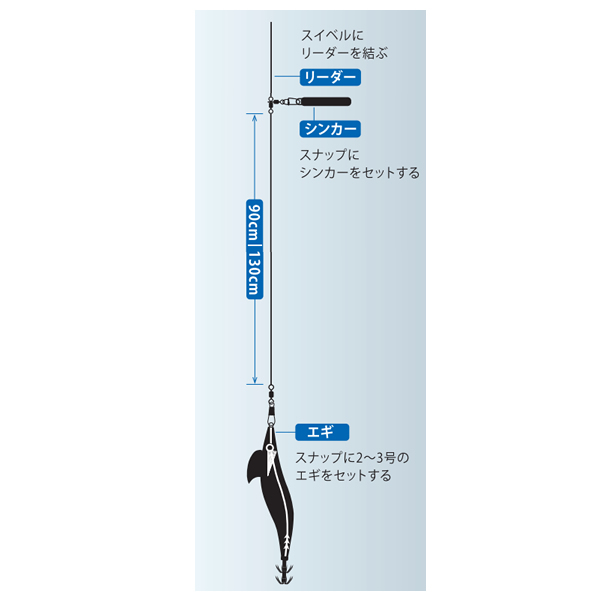 バレーヒル VHS イカメタルリグ オモリグスタイル (イカ仕掛け) - 釣り具の販売、通販なら、フィッシング遊-WEB本店  ダイワ／シマノ／がまかつの釣具ならおまかせ