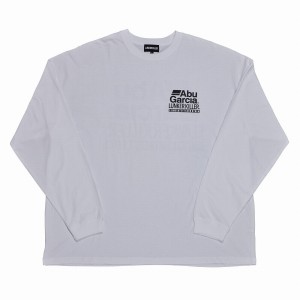 アブガルシア アブ×ランカーキラー ビッグロングスリーブTシャツ ホワイト (フィッシングシャツ Tシャツ)