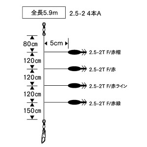 ヤマシタ 浮スッテセット 2 5 2 4本a 若狭湾用 浮きスッテ イカ釣り仕掛け 釣り具の販売 通販なら フィッシング遊 Web本店 ダイワ シマノ がまかつの釣具ならおまかせ