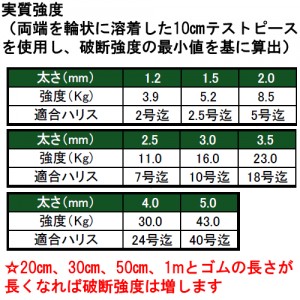 ヤマシタ ゴムヨリトリ R/RH 5mm×2m (クッションゴム)