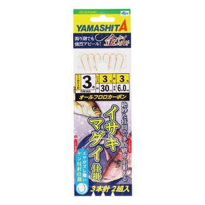 ヤマシタ イサキマダイ仕掛3本針6m (船釣り仕掛け 船フカセ仕掛)