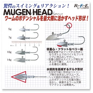 フジワラ ムゲンヘッド (ジグヘッド) 3.5g