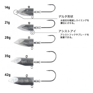 フジワラ ムゲンヘッドアシスト 42g (ジグヘッド)