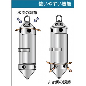 フジワラ コマセ管2 ステンカラー M-80号 (コマセカゴ)