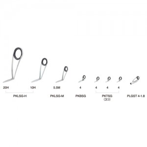富士工業 SiC Pカラー ウルトラライトスピニングガイドセット PKLSG20H81 (ガイドセット)