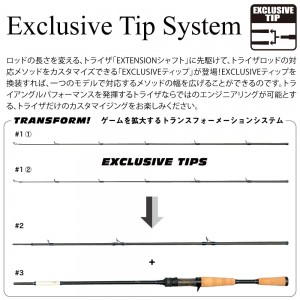 メガバス 21 トライザ EXCLUSIVE TIP F2-66XTZ ♯1 (バスロッド)