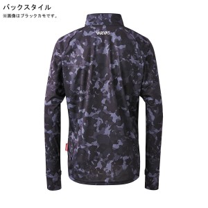 バリバス ドライハーフジップ長袖 ブラック VAZS-23 (フィッシングシャツ・Tシャツ)