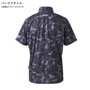 バリバス ドライハーフジップ半袖 ブラック VAZS-24 (フィッシングシャツ・Tシャツ)